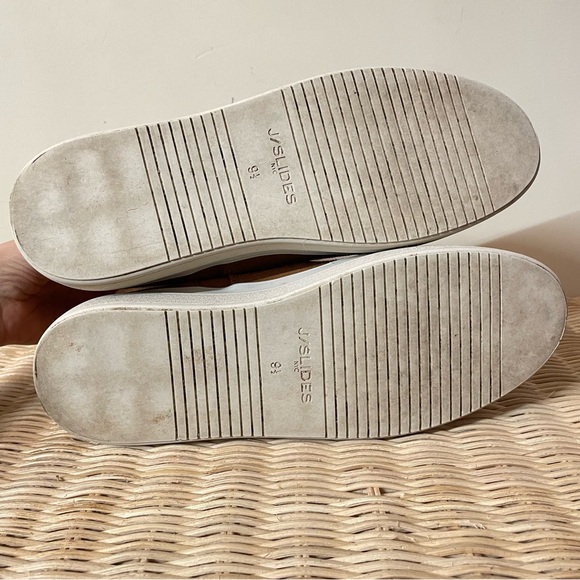 J Slides Nelly Water Resistant Suede Leather Boot Faux Fur Lined Tan size 9.5 - Picture 10 of 11